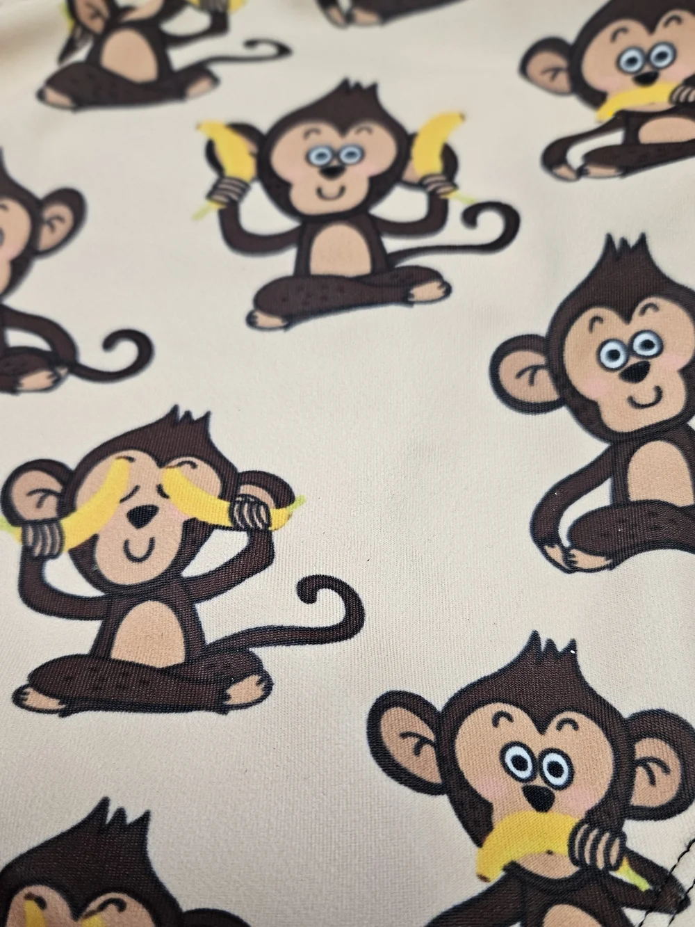 Womens Playful Monkey Print Bikini Bottoms Monkey Bikini Banana Bikini Medium - Picture 3 of 6
